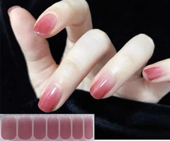 🌸 14 Tips Gel Nail Stickers – No-Bake, Full Cover Gel Polish Strips for DIY Nail Art & Manicure - Image 3