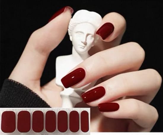 🌸 14 Tips Gel Nail Stickers – No-Bake, Full Cover Gel Polish Strips for DIY Nail Art & Manicure