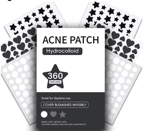 360Pcs(5 sheets) Colorful Invisible Hydrocolloid Acne Patches – Spot Treatment Stickers for Pimple Removal, Scar Care & Makeup Concealment - Image 4